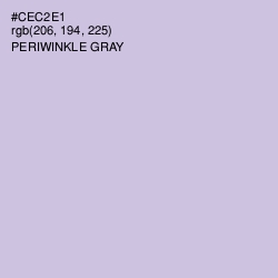 #CEC2E1 - Periwinkle Gray Color Image