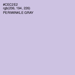 #CEC2E2 - Periwinkle Gray Color Image