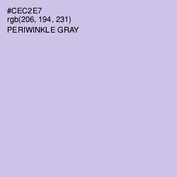 #CEC2E7 - Periwinkle Gray Color Image