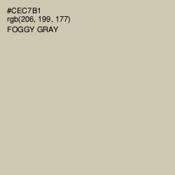 #CEC7B1 - Foggy Gray Color Image