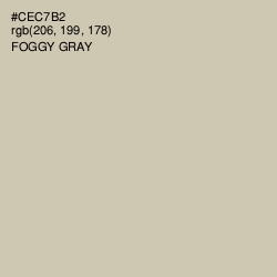 #CEC7B2 - Foggy Gray Color Image