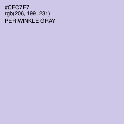 #CEC7E7 - Periwinkle Gray Color Image