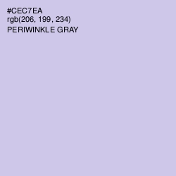 #CEC7EA - Periwinkle Gray Color Image