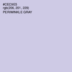 #CEC9E5 - Periwinkle Gray Color Image