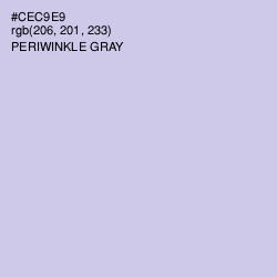 #CEC9E9 - Periwinkle Gray Color Image
