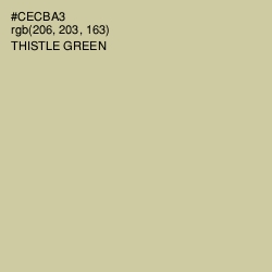 #CECBA3 - Thistle Green Color Image