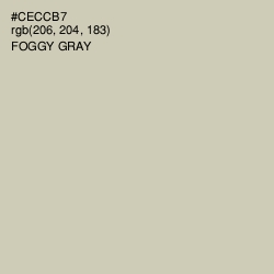 #CECCB7 - Foggy Gray Color Image