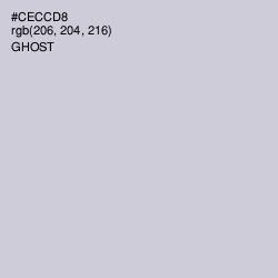 #CECCD8 - Ghost Color Image