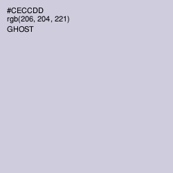 #CECCDD - Ghost Color Image