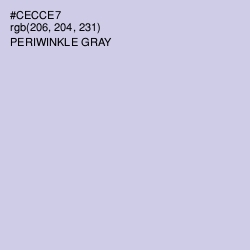 #CECCE7 - Periwinkle Gray Color Image