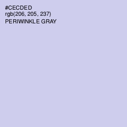 #CECDED - Periwinkle Gray Color Image