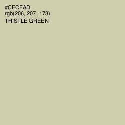 #CECFAD - Thistle Green Color Image