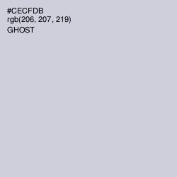 #CECFDB - Ghost Color Image