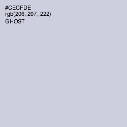 #CECFDE - Ghost Color Image