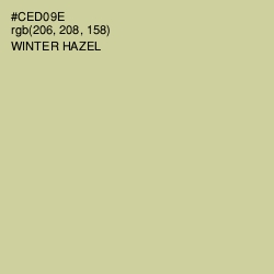 #CED09E - Winter Hazel Color Image