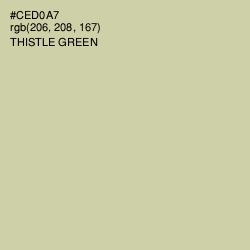 #CED0A7 - Thistle Green Color Image
