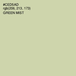 #CED5AD - Green Mist Color Image