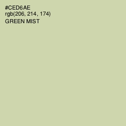 #CED6AE - Green Mist Color Image