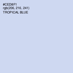 #CED8F1 - Tropical Blue Color Image