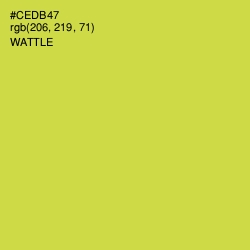 #CEDB47 - Wattle Color Image