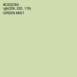 #CEDCB0 - Green Mist Color Image