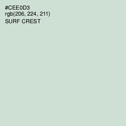 #CEE0D3 - Surf Crest Color Image