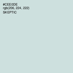 #CEE0DE - Skeptic Color Image