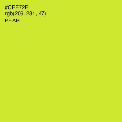 #CEE72F - Pear Color Image