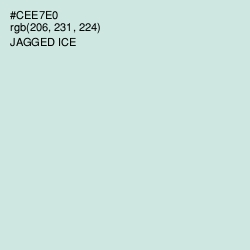 #CEE7E0 - Jagged Ice Color Image