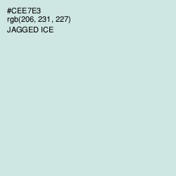 #CEE7E3 - Jagged Ice Color Image