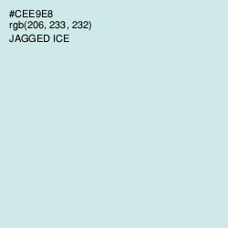 #CEE9E8 - Jagged Ice Color Image