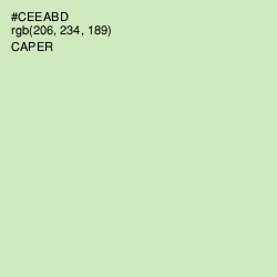 #CEEABD - Caper Color Image