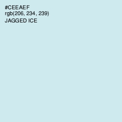 #CEEAEF - Jagged Ice Color Image
