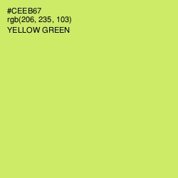 #CEEB67 - Yellow Green Color Image