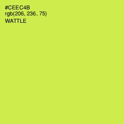 #CEEC4B - Wattle Color Image