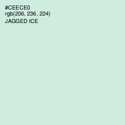 #CEECE0 - Jagged Ice Color Image