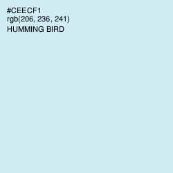#CEECF1 - Humming Bird Color Image