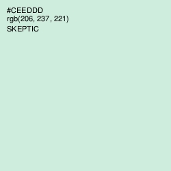 #CEEDDD - Skeptic Color Image