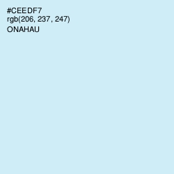 #CEEDF7 - Onahau Color Image