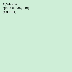 #CEEED7 - Skeptic Color Image