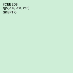 #CEEED8 - Skeptic Color Image