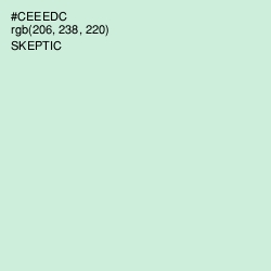 #CEEEDC - Skeptic Color Image