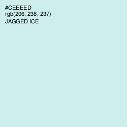 #CEEEED - Jagged Ice Color Image