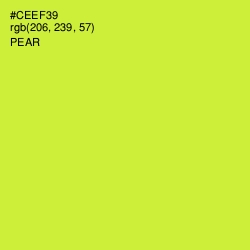 #CEEF39 - Pear Color Image