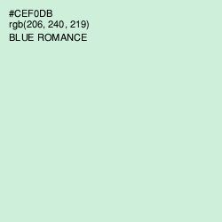 #CEF0DB - Blue Romance Color Image