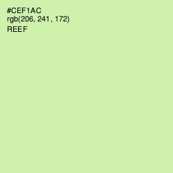 #CEF1AC - Reef Color Image