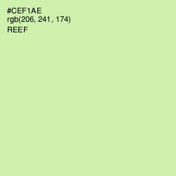 #CEF1AE - Reef Color Image