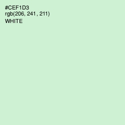 #CEF1D3 - Surf Crest Color Image