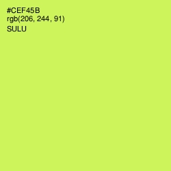 #CEF45B - Sulu Color Image