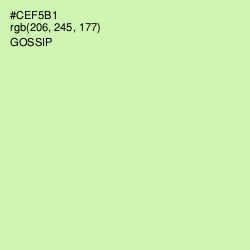 #CEF5B1 - Gossip Color Image